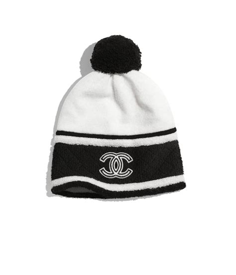 chanel white beanie|woman caps for women Chanel.